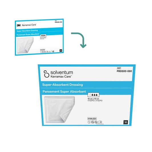 3M Kerramax Care Super-Absorbent Dressings - 10 x 10 cm