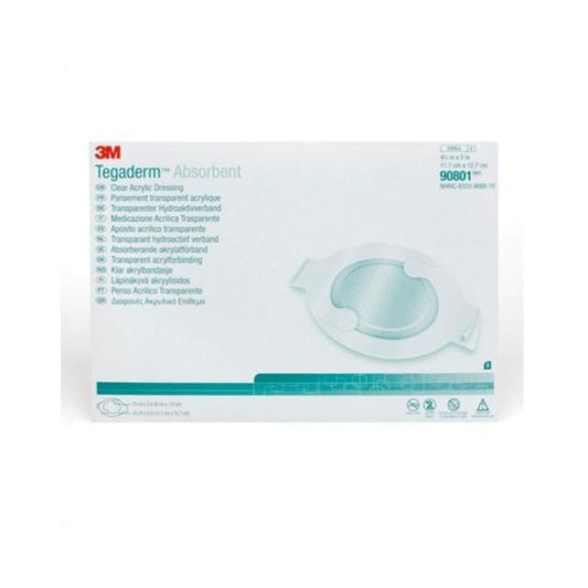 3M™ Tegaderm™ Absorbent Clear Acrylic Dressing, Oval - 5.6" x 6.25"