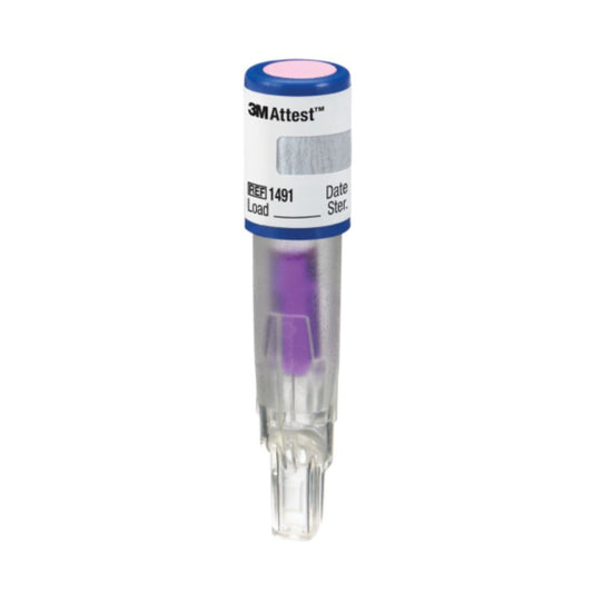 3M Attest Super Rapid Steam Biological Indicator, 24 minutes, 1491 - Box of 50