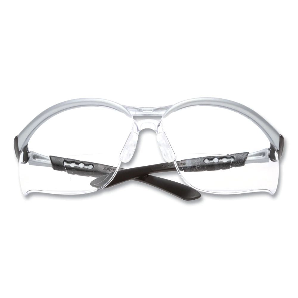 3M™ BX Reader Protective Eyewear, 11376-00000-20, clear lens, silver frame, +2.5 dioptre
