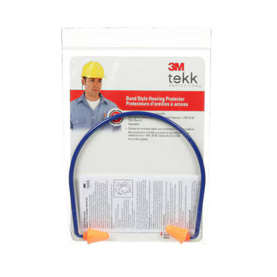3M™ Banded Hearing Protector 90537H1-DC, 28 dB NRR, Blue/Orange - 6 Per Case