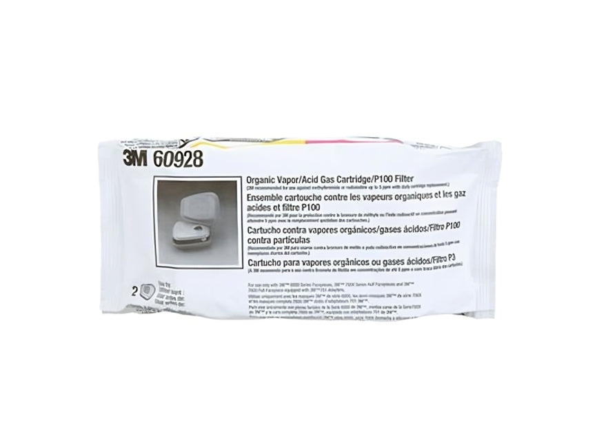3M™ Cartridge Filter, P100 Organic Vapour Acid Gas, Large, 4