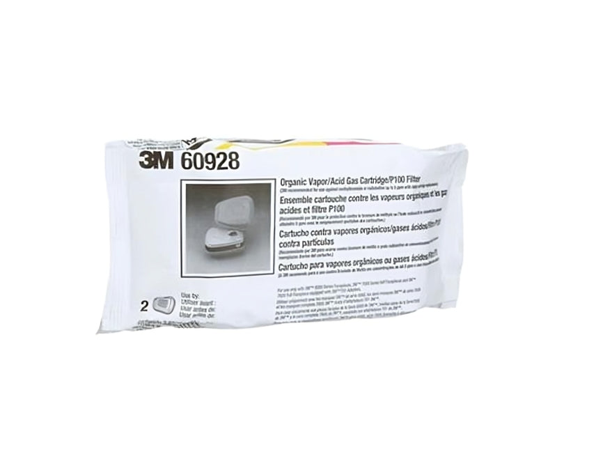 3M™ Cartridge Filter, P100 Organic Vapour Acid Gas, Large, 5