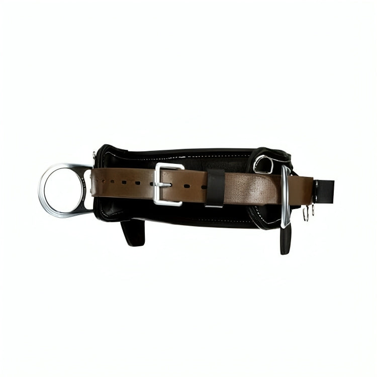 3M™ DBI-SALA® 2D Lineman Tongue Buckle Positioning Belt 1003252, Leather, Black, D30, 2