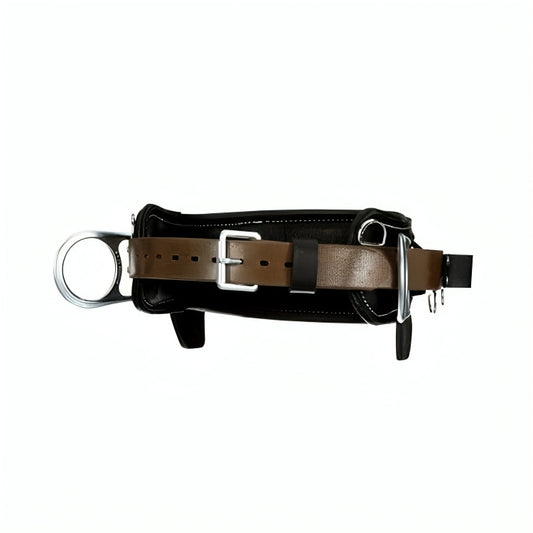 3M™ DBI-SALA® 2D Lineman Tongue Buckle Positioning Belt 1003252, Leather, Black, D30, 2