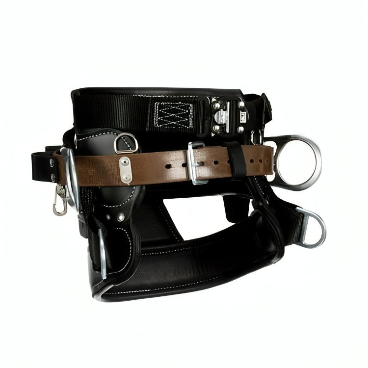  3M™ DBI-SALA® 4D Lineman Tongue Buckle Positioning/Fall Restrict Belt 1000894, Leather, Seat, Black, D36, 1