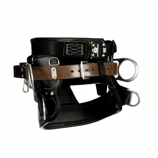  3M™ DBI-SALA® 4D Lineman Tongue Buckle Positioning/Fall Restrict Belt 1000894, Leather, Seat, Black, D36, 1