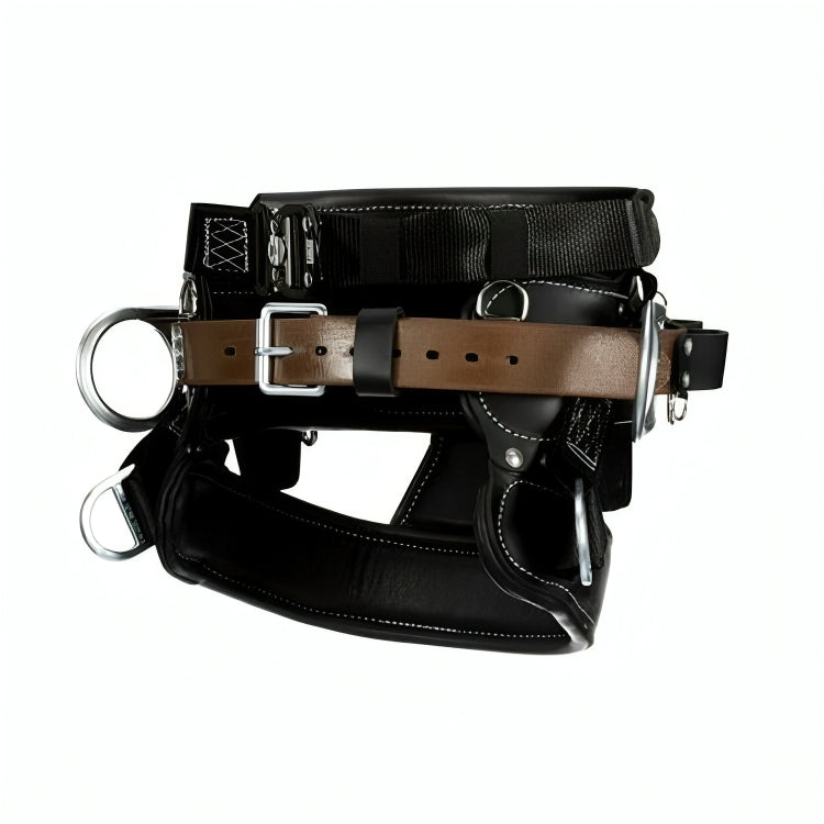  3M™ DBI-SALA® 4D Lineman Tongue Buckle Positioning/Fall Restrict Belt 1000894, Leather, Seat, Black, D36, 2