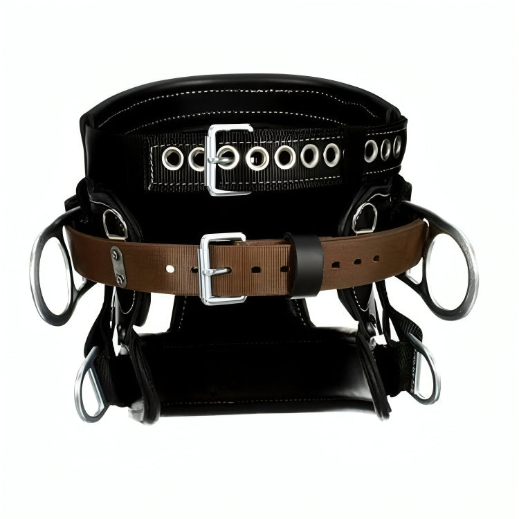 3M™ DBI-SALA® 4D Lineman Tongue Buckle Positioning/Fall Restrict Belt without Quick Connect 1000269, Leather, Seat, Black, D28