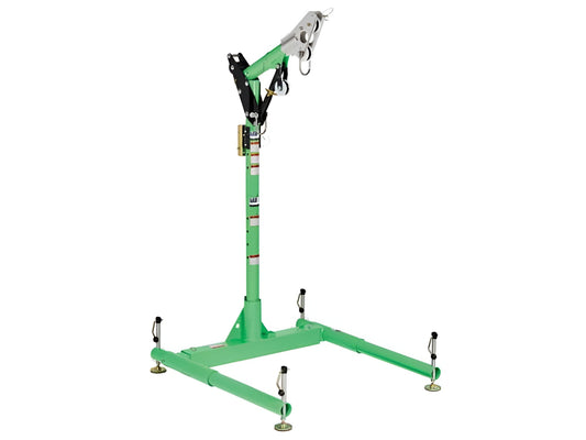 3M™ DBI-SALA® Advanced 3-Piece Portable Davit Base, Green, Silver, 8518008, 1