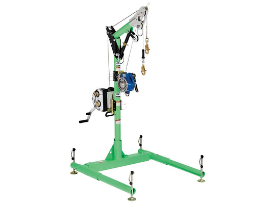 3M™ DBI-SALA® Advanced 5-Piece Davit Hoist System, Green, Silver, 8518040