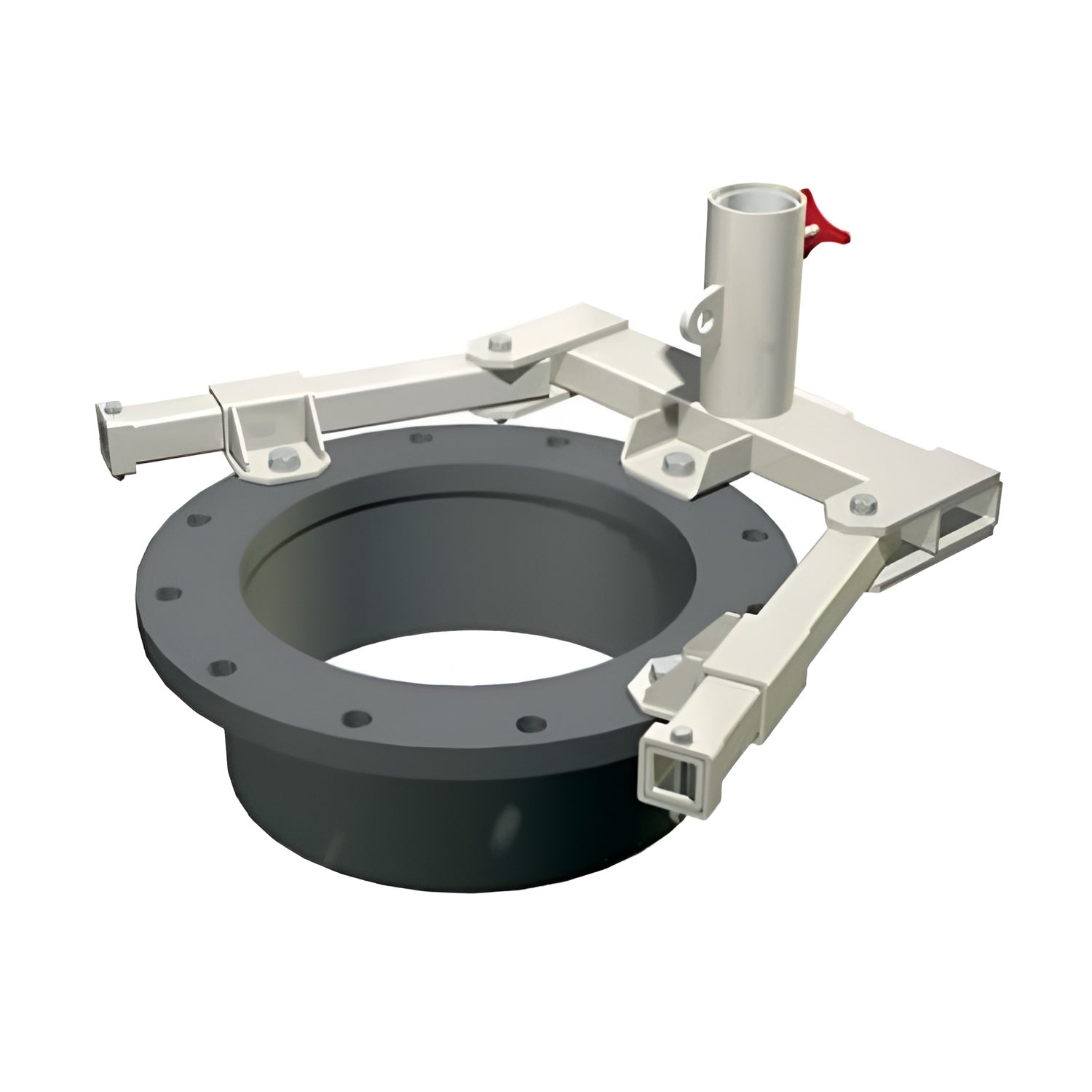3M™ DBI-SALA® Advanced Bolt-On Davit Base, 8520267, for Flanged Manways, Silver, 24.62 in x 23.88 in x 11.38 in (62 cm x 58 cm x 