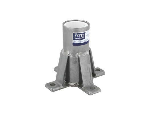 3M™ DBI-SALA® Advanced Floor Mount Sleeve Davit Base, 8518347, Silver, 10 in x 10 in x 9 in (25.4 cm x 25.4 cm x 23.6 cm)