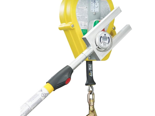 3M™ DBI-SALA® First-Man-Up Pole, 3500102, with 3M™ RSQ Assisted Rescue Tool for Ultra-Lok™ SRL, Silver/Yellow, 8 ft to 16 ft (2)