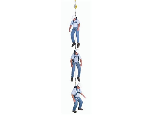 3M™ DBI-SALA® First-Man-Up Pole, 3500102, with 3M™ RSQ Assisted Rescue Tool for Ultra-Lok™ SRL, Silver/Yellow, 8 ft to 16 ft (2), 1