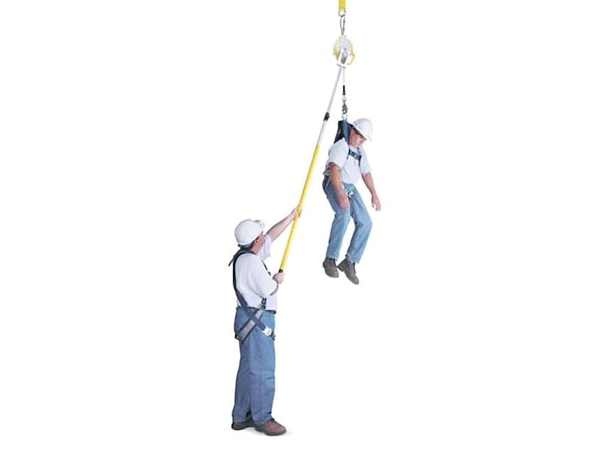 3M™ DBI-SALA® First-Man-Up Pole, 3500102, with 3M™ RSQ Assisted Rescue Tool for Ultra-Lok™ SRL, Silver/Yellow, 8 ft to 16 ft (2), 2