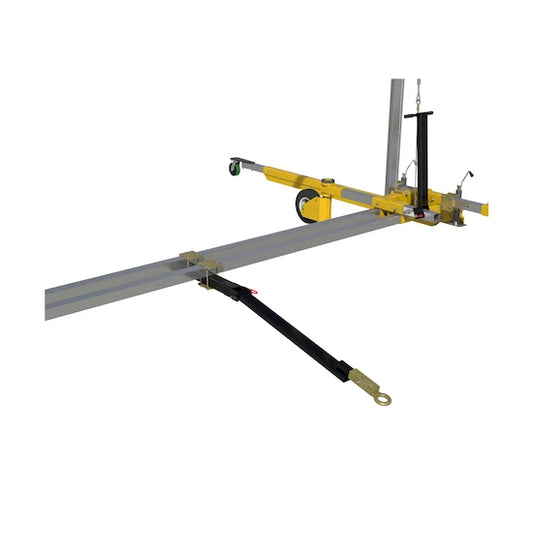 3M™ DBI-SALA® FlexiGuard™ C-Frame System, 8517711, adjustable height, silver/yellow, 22.5 to 38.75 ft (6.8 m to 11.8 m)