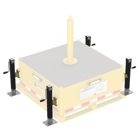 3M™ DBI-SALA® FlexiGuard™ Counterweight Base Jack Leveling Kit, 8530563, permanent, yellow zinc, 12.5 in x 8 in x 9.5 in
