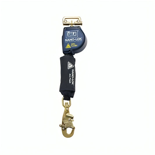 3M™ DBI-SALA® Nano-Lok™ Arc Flash Self Retracting Lifeline, 3101542, quick connect, web 8 ft (2.4 m)