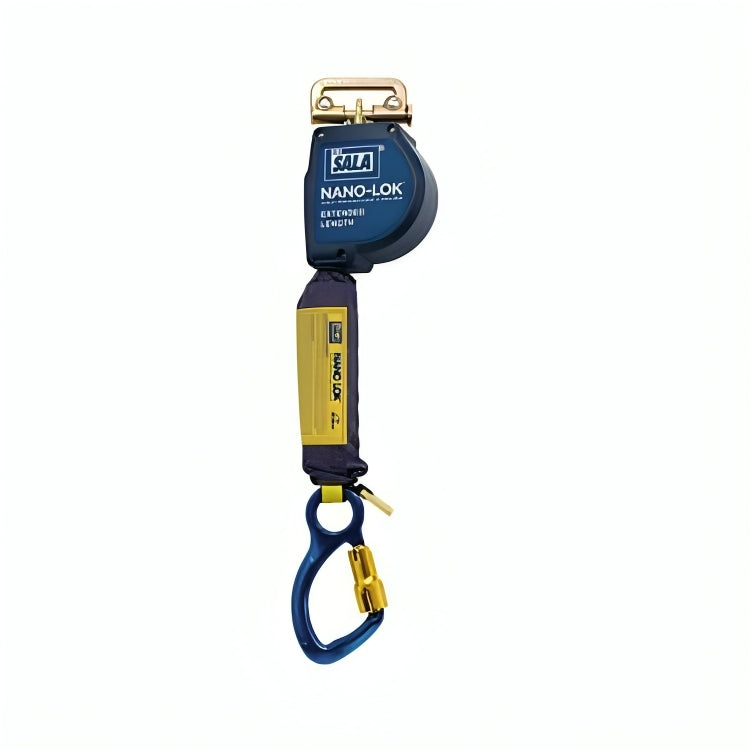 3M™ DBI-SALA® Nano-Lok™ Extended Length Self-Retracting Lifeline, 3101597, web, Quick Connect, web 10 ft (3 m) 