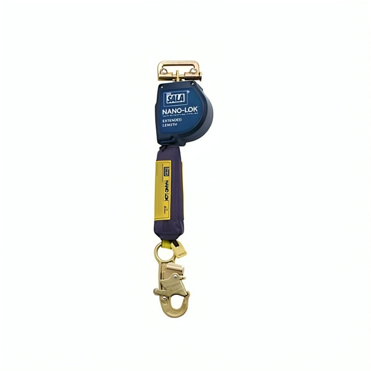 3M™ DBI-SALA® Nano-Lok™ Extended Length Self-Retracting Lifeline, 3101598, web, Quick Connect, Web 10 ft (3 m)