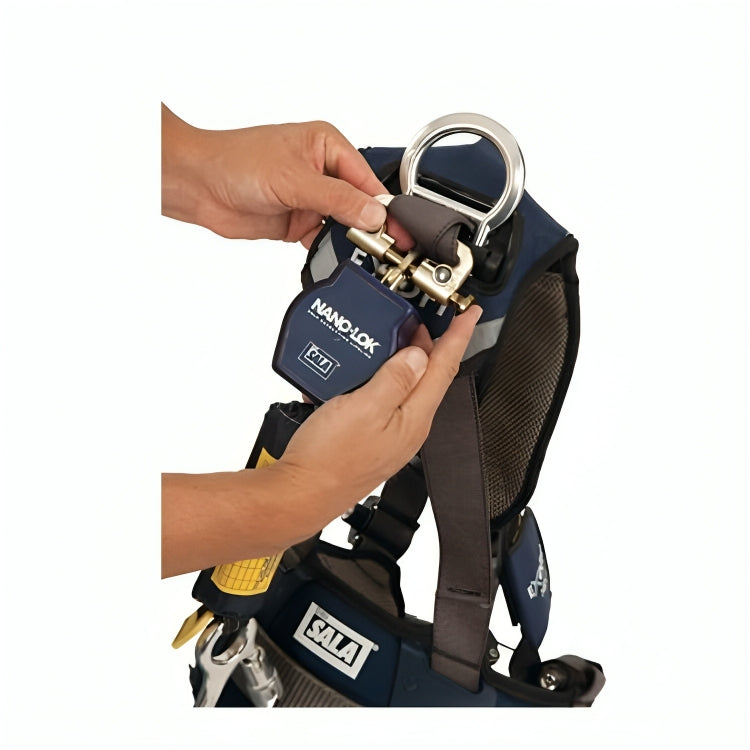 3M™ DBI-SALA® Nano-Lok™ Extended Length Self-Retracting Lifeline, 3101599, With Anchor Hook, Web 10 ft (3 m), 1