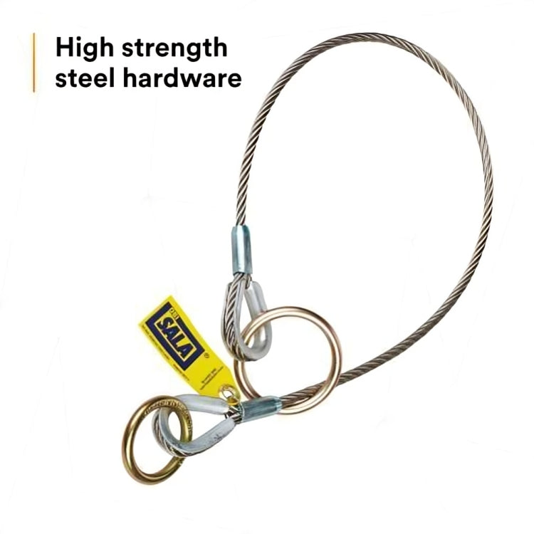 3M™ DBI-SALA® Pass-Thru Cable Tie-Off Adapter Anchor 5900550C, Stainless Steel, Flemish Eye, 4 ft (1.2 m)