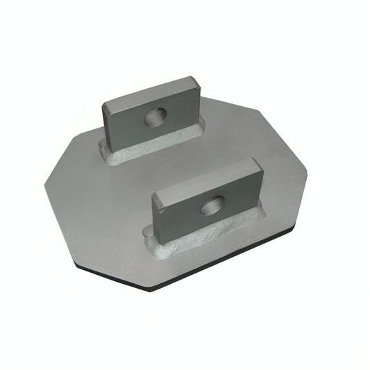 3M™ DBI-SALA® Permanent Bolt-On Uni-Anchor Fall Arrest Post Base For Concrete 8519819, Stainless Steel, 15 in x 12 in (381 mm x)