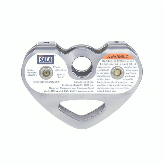 3M™ DBI-SALA® Portable Tandem Pulley Anchor, Fits 3/8 – 1/2 in Rope/Cable, 8800023, 1