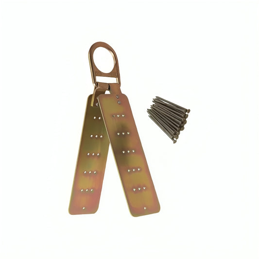 3M™ DBI-SALA® Reusable Hinged Roof Anchor, 2103676, Yellow Zinc, 17 in x 0.6 in x 4 in (43 cm x 1.5 cm x 10 cm)