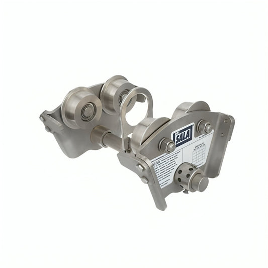 3M™ DBI-SALA® Rollgliss™ I-Beam Trolley, 2103147, Stainless Steel, 11.6 in x 8.8 in x 8.4 in (29 cm x 22.3 cm x 21.3 cm), 1