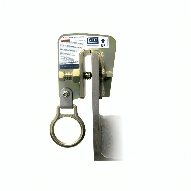 3M™ DBI-SALA® Steel Plate Anchor, 2104550, Yellow Zinc, 4.7 in x 3.1 in x 9 in (12 cm x 8 cm x 23 cm)