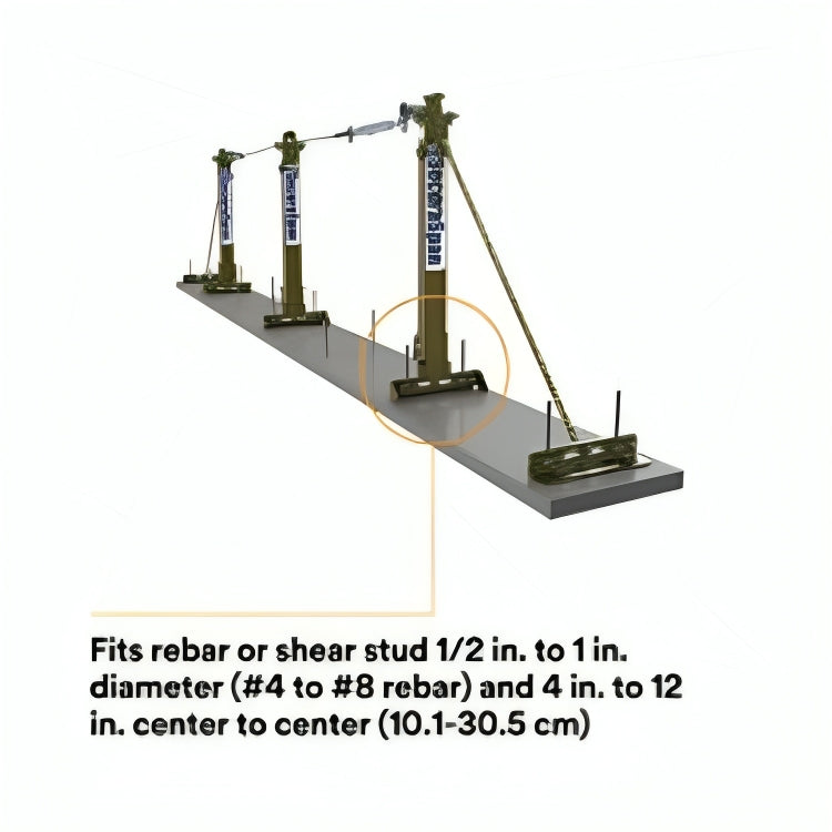 3M™ DBI-SALA® Temporary Rebar/Shear Stud Horizontal Lifeline Intermediate Retro-Fit Kit, 7400054, 4