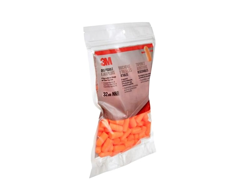 3M™ Disposable Earplugs, 32 DB NRR, Orange - 6  Per Case, 7