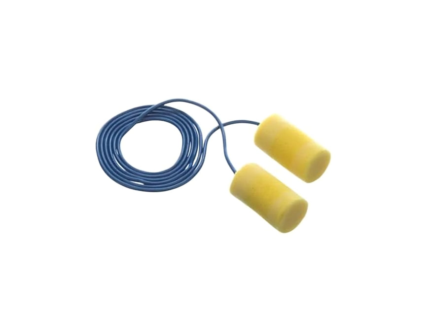 3M™ E-A-R™ Classic Plus Metal Detectable Earplugs, Yellow, Corded - 2,000 Pair Per Case