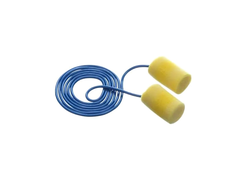 3M™ E-A-R™ Classic Plus Metal Detectable Earplugs, Yellow, Corded - 2,000 Pair Per Case