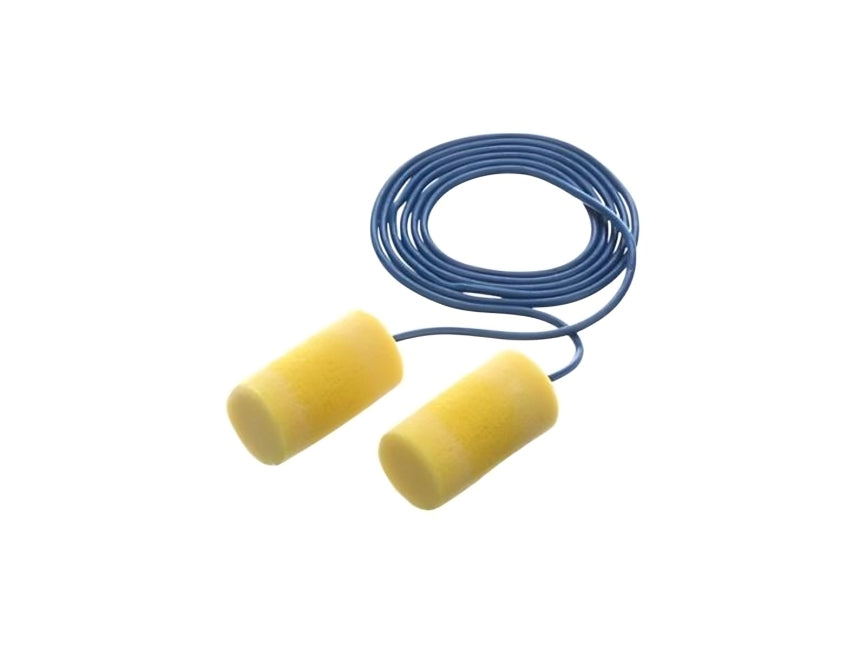 3M™ E-A-R™ Classic Plus Metal Detectable Earplugs, Yellow, Corded - 2,000 Pair Per Case, 1
