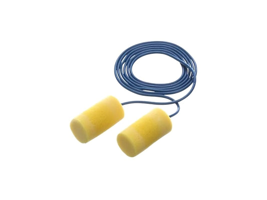 3M™ E-A-R™ Classic Plus Metal Detectable Earplugs, Yellow, Corded - 2,000 Pair Per Case, 1