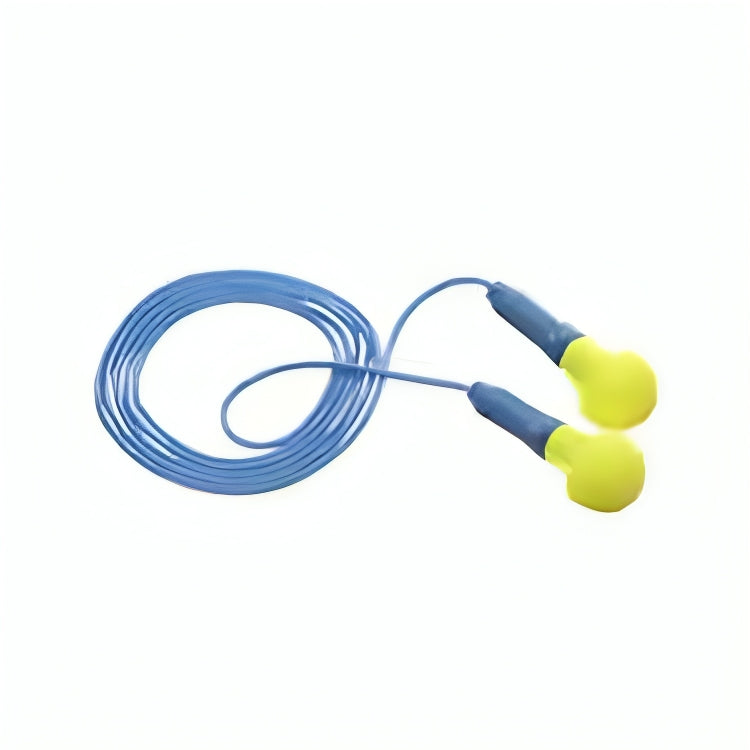  3M™ E-A-R™ Push-Ins Earplugs, Yellow/Blue, Corded - Box Of 200