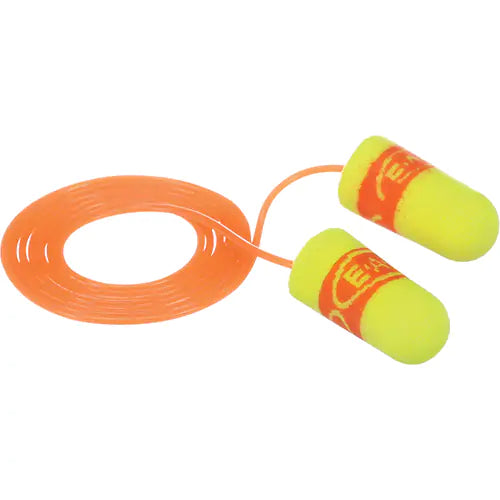 3M™ E-A-Rsoft SuperFit Earplugs, 311-1254, yellow, corded - 200 Per Box
