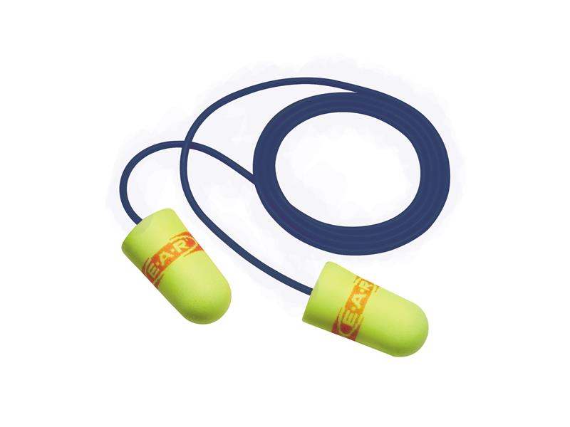 3M™ E-A-Rsoft SuperFit Earplugs, Yellow, Metal Detectable, Corded