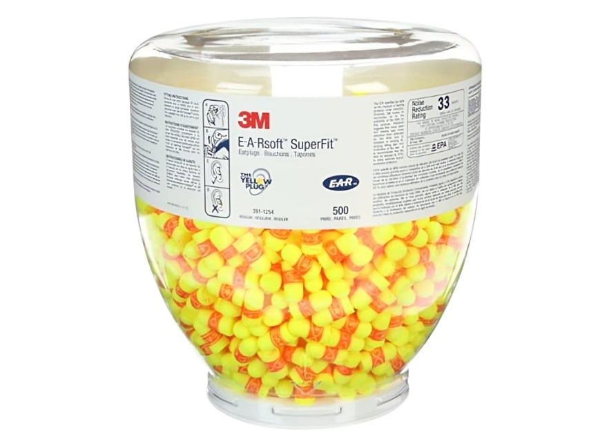 3M™ E-A-Rsoft Yellow Neons Blast One Touch Dispenser Refill - 2000 pairs per case