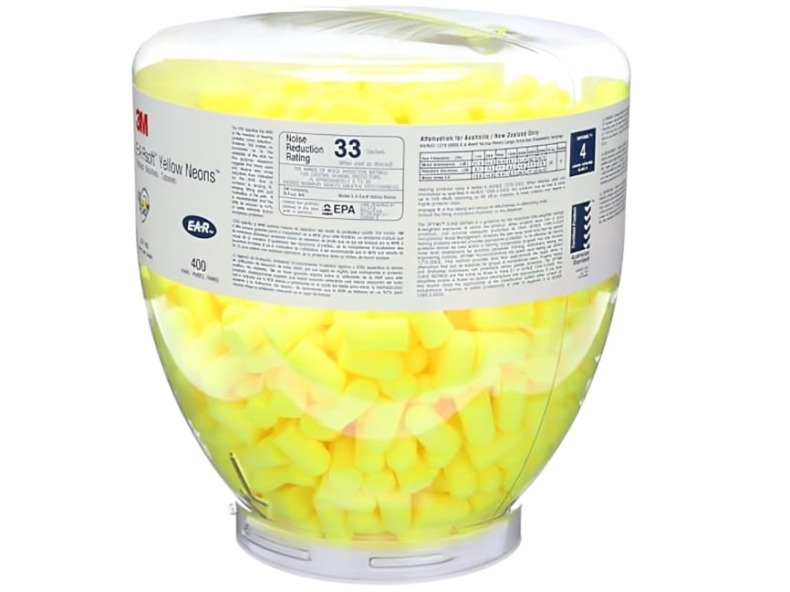 3M™ E-A-Rsoft Yellow Neons One Touch Refill,  Large, Uncorded - 1,600 Pair Per Case, 1
