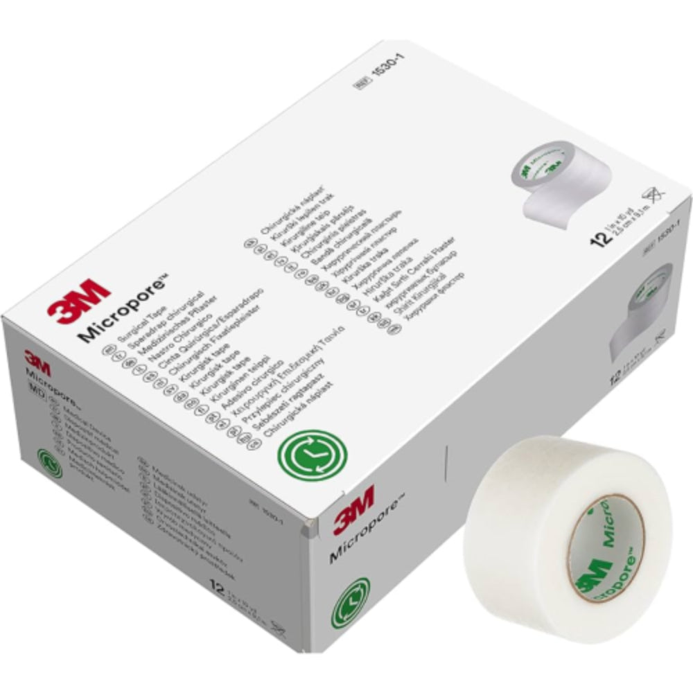 3M™ Micropore™ Medical Tape – 1" x 10 Yards (2.5 cm x 9.1 m)