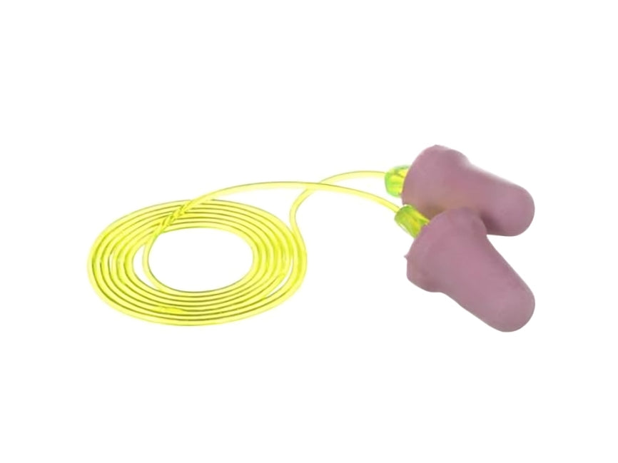 3M™ No-Touch Foam Plugs, Purple, Corded - 400 Pairs Per Case