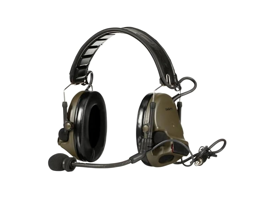 3M™ PELTOR™ ComTac™ V Headset, Foldable, Single Lead, Standard Dynamic Mic, NATO Wiring, Green , 1