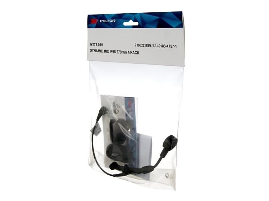 3M™ PELTOR™ Dynamic Boom Microphone, Waterproof Classified to IP68, Cable Length 270mm, MT73-02/1, 5