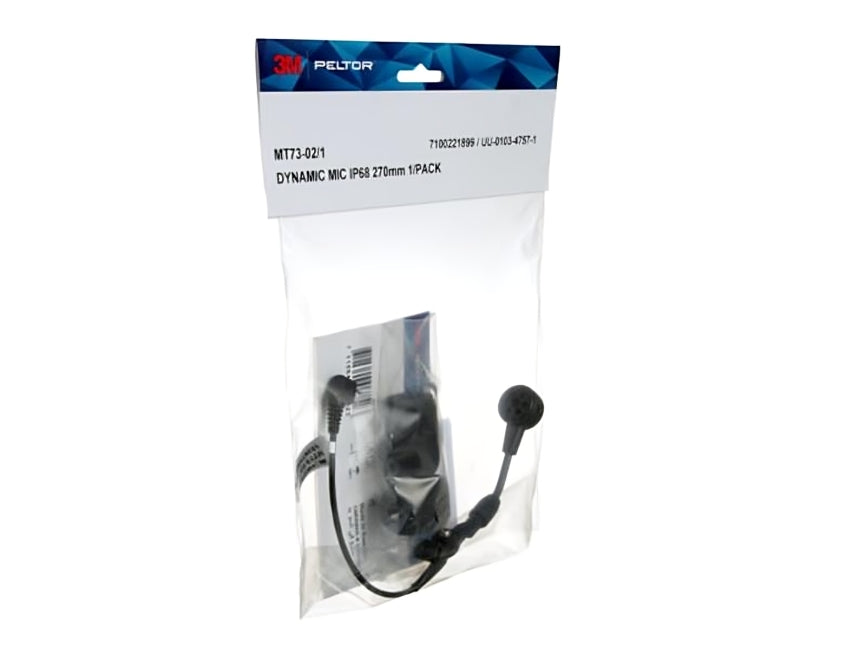 3M™ PELTOR™ Dynamic Boom Microphone, Waterproof Classified to IP68, Cable Length 270mm, MT73-02/1, 6