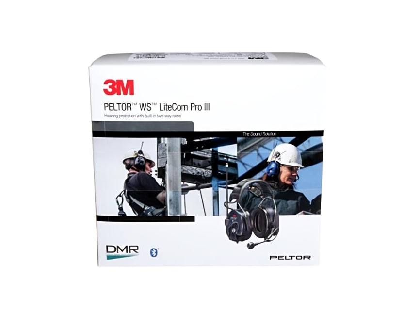 3M™ Peltor™ WS LiteCom PRO III Headset, NRR 28 DB, Hard Hat Attached, Intrinsically Safe, CSA Class AL, 3