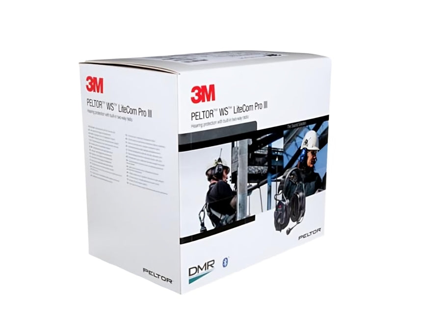 3M™ Peltor™ WS LiteCom PRO III Headset, NRR 28 DB, Hard Hat Attached, Intrinsically Safe, CSA Class AL, 4